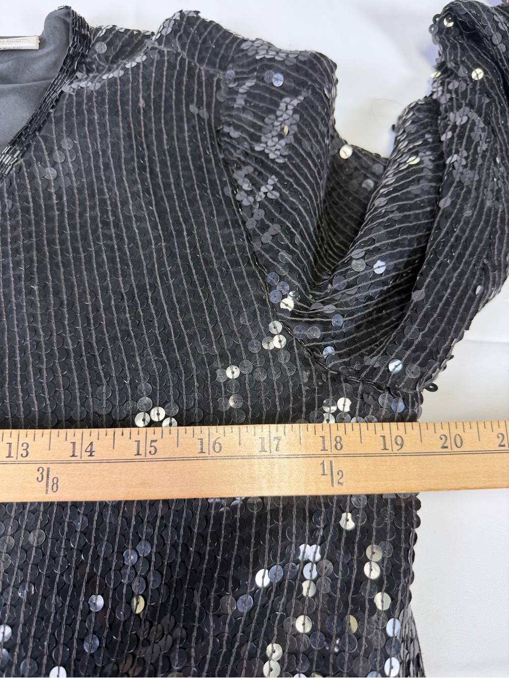 Stunning Stenay Silk and Sequin Vintage Black Jacket - Excellent Quality - Sm - Picture 15 of 16